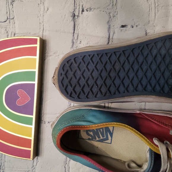 🌈 Rainbow tie dye Vans sneakers skateboard shoes 7 - Picture 2 of 3